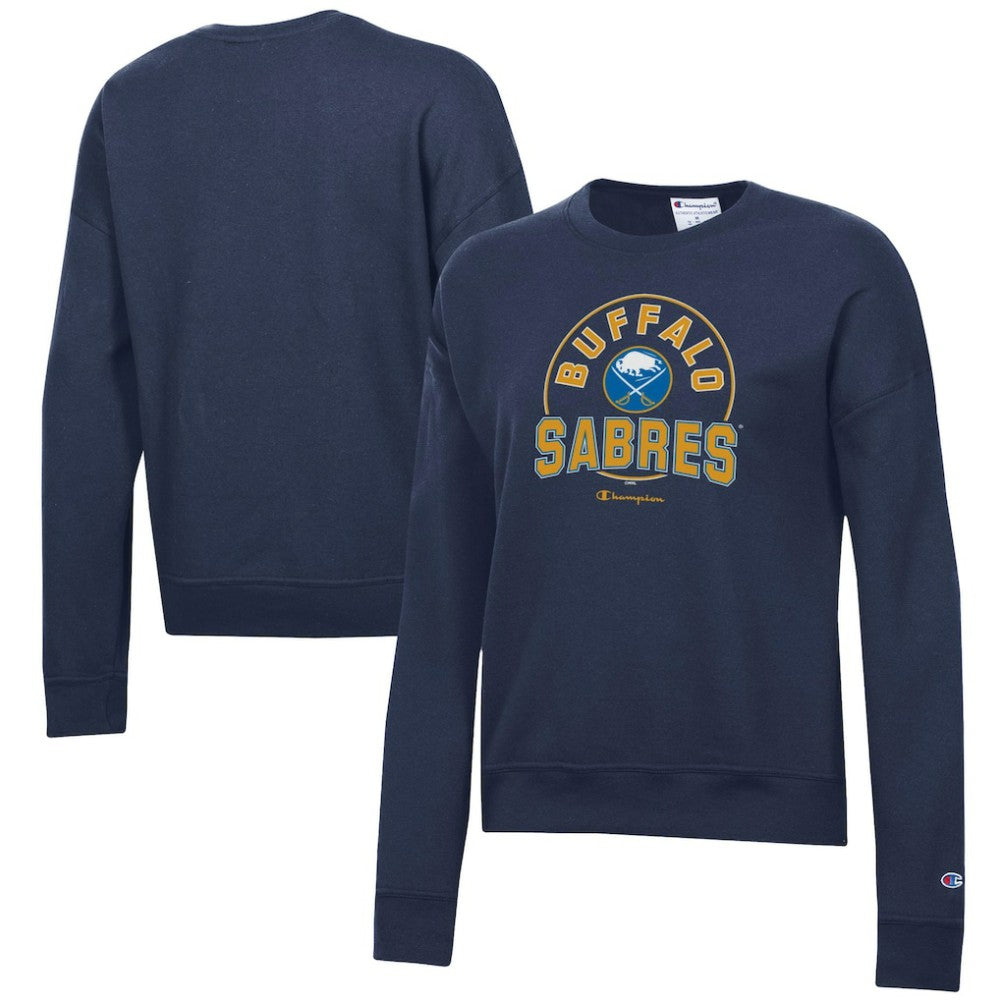 Buffalo Sabres Champion Women's Powerblend Pullover Sweatshirt Navy