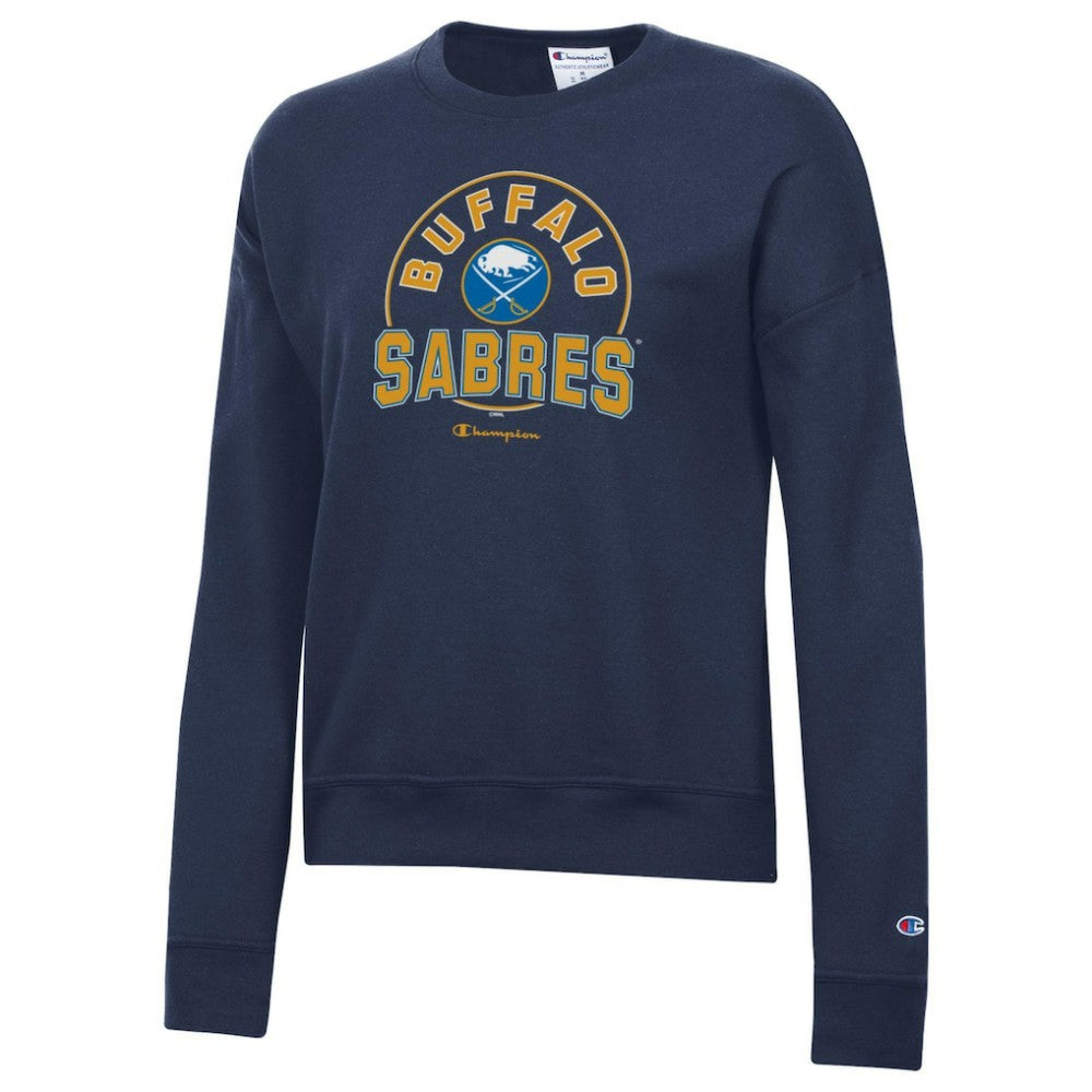 Buffalo Sabres Champion Women's Powerblend Pullover Sweatshirt Navy