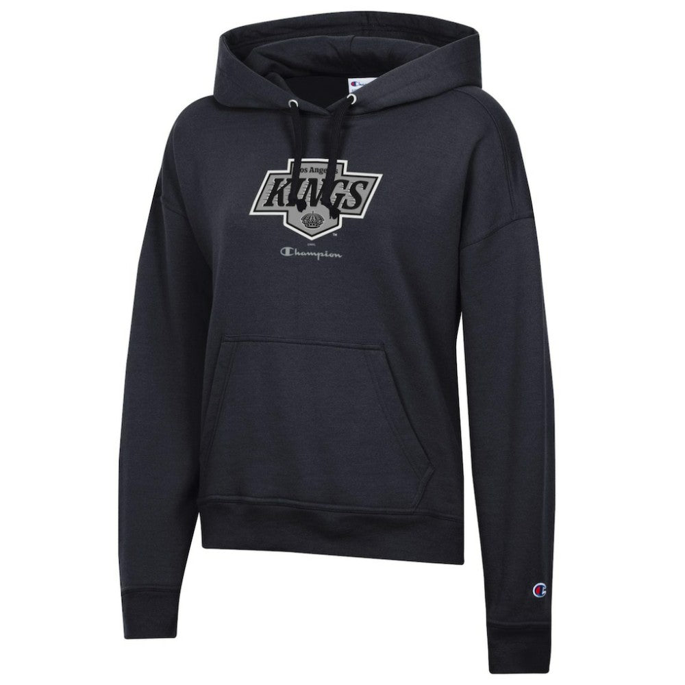 Los Angeles Kings Champion Women's Powerblend Fleece Pullover Hoodie Black