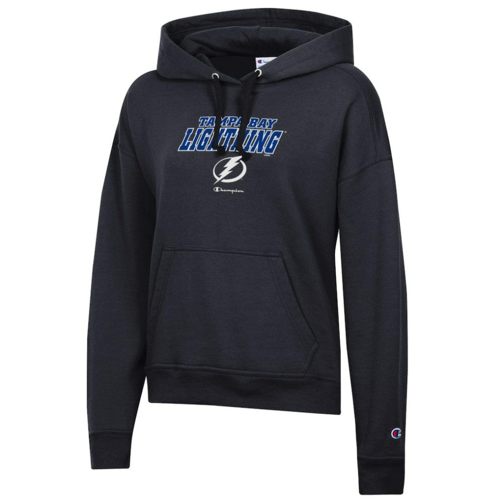 Tampa Bay Lightning Champion Women's Powerblend Fleece Pullover Hoodie Black