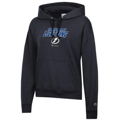 Tampa Bay Lightning Champion Women's Powerblend Fleece Pullover Hoodie Black