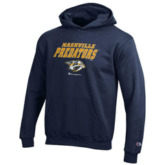 Nashville Predators Champion Youth Eco Powerblend Pullover Hoodie Navy