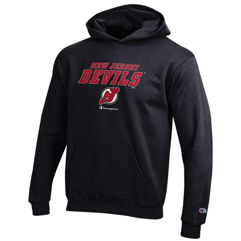 New Jersey Devils Champion Youth Eco Powerblend Pullover Hoodie Black