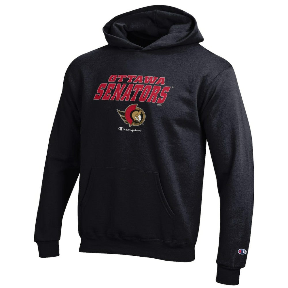 Ottawa Senators Champion Youth Eco Powerblend Pullover Hoodie Black