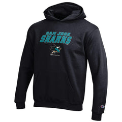 San Jose Sharks Champion Youth Eco Powerblend Pullover Hoodie Black