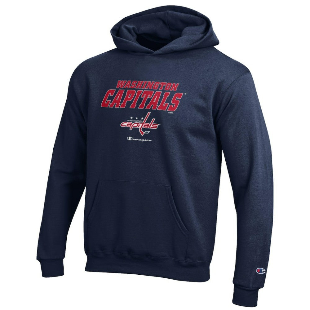 Washington Capitals Champion Youth Eco Powerblend Pullover Hoodie Navy
