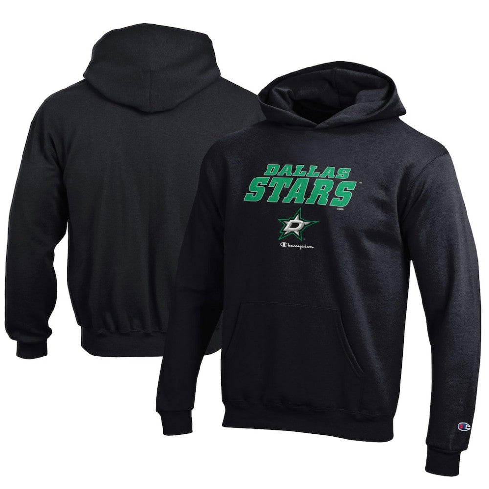 Dallas Stars Champion Youth Eco Powerblend Pullover Hoodie Black