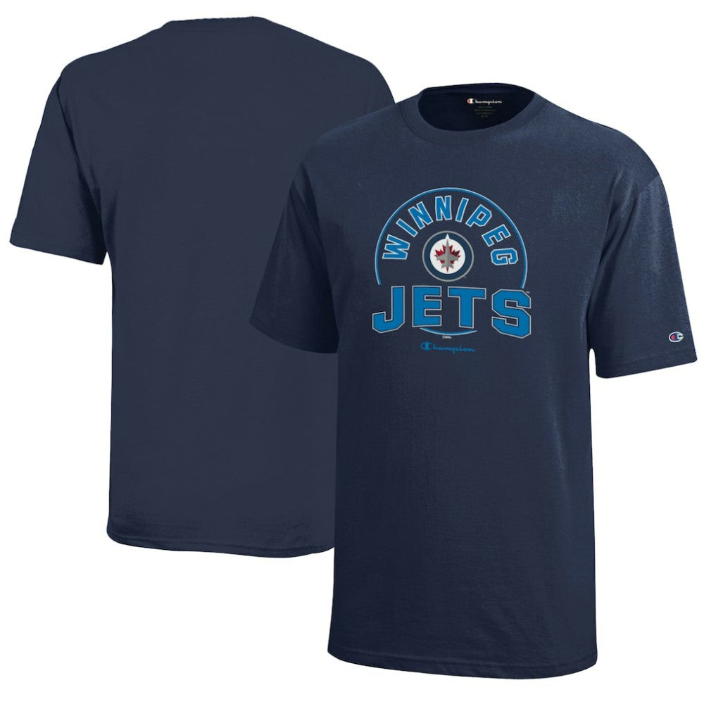 Winnipeg Jets Champion Youth Jersey T-Shirt Navy