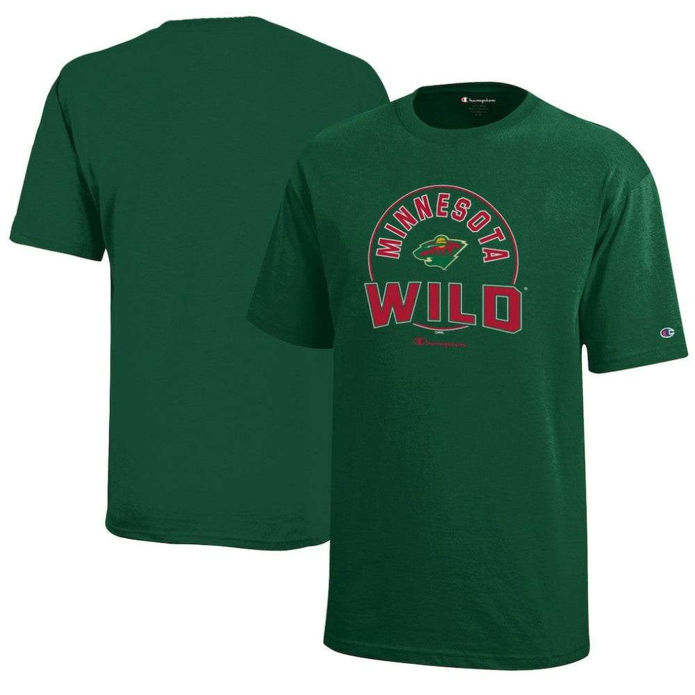 Minnesota Wild Champion Youth Jersey T-Shirt Hunter Green