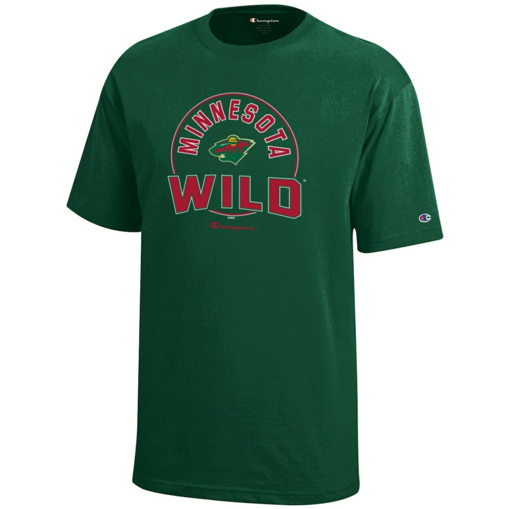 Minnesota Wild Champion Youth Jersey T-Shirt Hunter Green