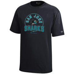 San Jose Sharks Champion Youth Jersey T-Shirt Black