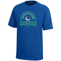 Vancouver Canucks Champion Youth Jersey T-Shirt Royal