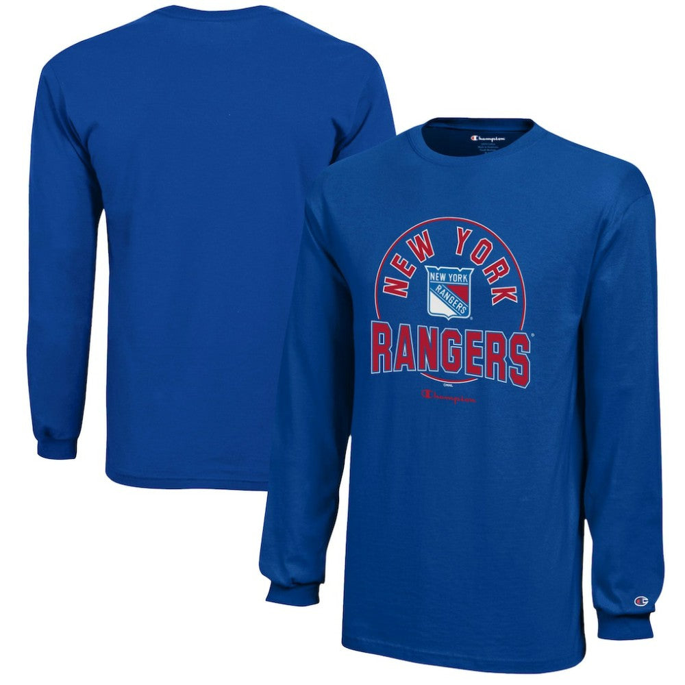 New York Rangers Champion Youth Long-Sleeve Jersey T-Shirt Royal