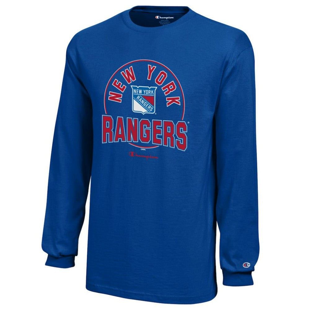 New York Rangers Champion Youth Long-Sleeve Jersey T-Shirt Royal