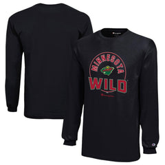 Minnesota Wild Champion Youth Long-Sleeve Jersey T-Shirt Black