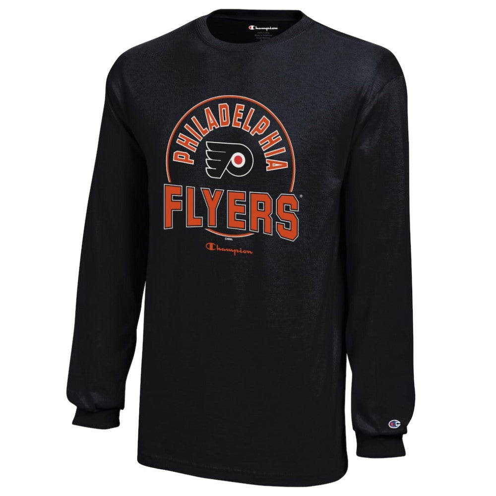 Philadelphia Flyers Champion Youth Long-Sleeve Jersey T-Shirt Black