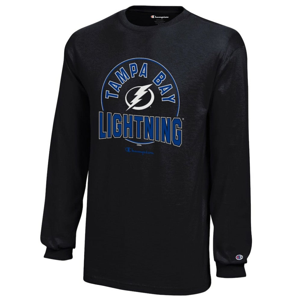 Tampa Bay Lightning Champion Youth Long-Sleeve Jersey T-Shirt Black