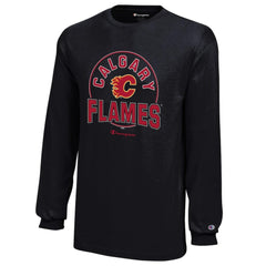 Calgary Flames Champion Youth Long-Sleeve Jersey T-Shirt Black