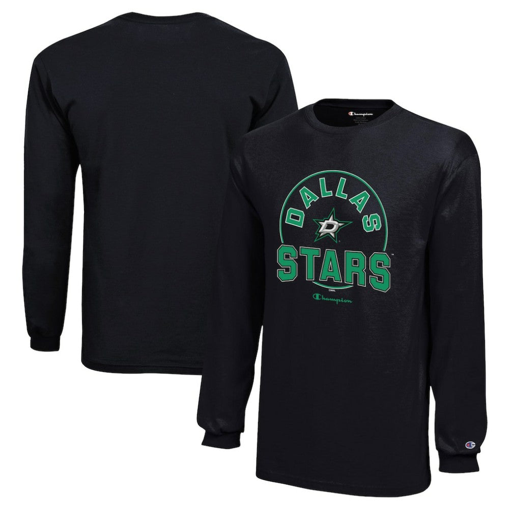 Dallas Stars Champion Youth Long-Sleeve Jersey T-Shirt Black