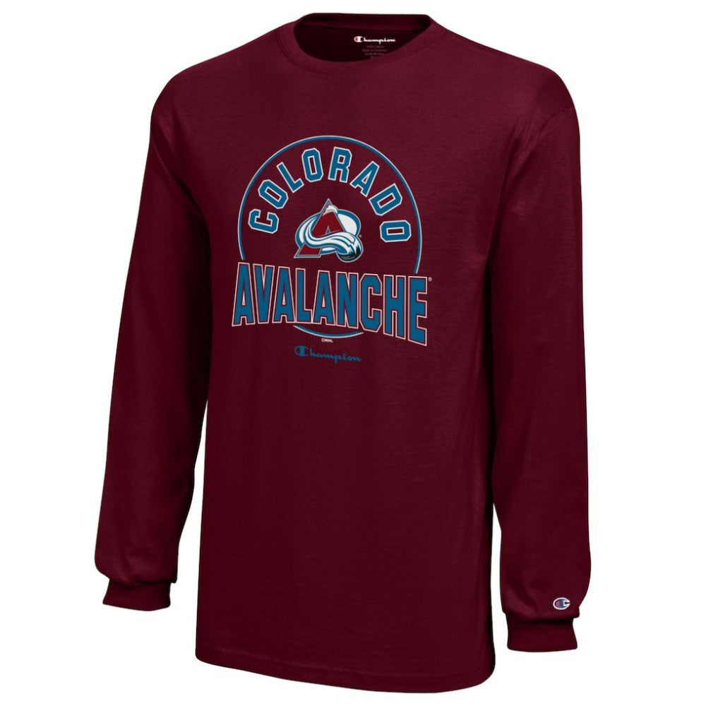 Colorado Avalanche Champion Youth Long-Sleeve Jersey T-Shirt Burgundy