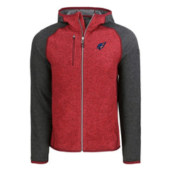 Arizona Cardinals Cutter & Buck Americana Mainsail Full-Zip Hooded Jacket - Heather Cardinal/Heather Charcoal discount
