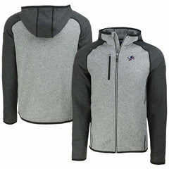 Detroit Lions Cutter & Buck Americana Mainsail Full-Zip Hooded Jacket - Heather Gray/Heather Charcoal sale