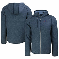 Detroit Lions Cutter & Buck Americana Mainsail Full-Zip Hooded Jacket - Heather Navy on sale
