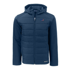 Washington Commanders Cutter & Buck Big & Tall Americana Evoke Hybrid Eco Softshell Recycled Full-Zip Hooded Jacket - Navy sale