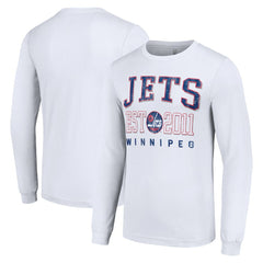 Winnipeg Jets Starter Retro Graphic Long Sleeve Crew T-Shirt White