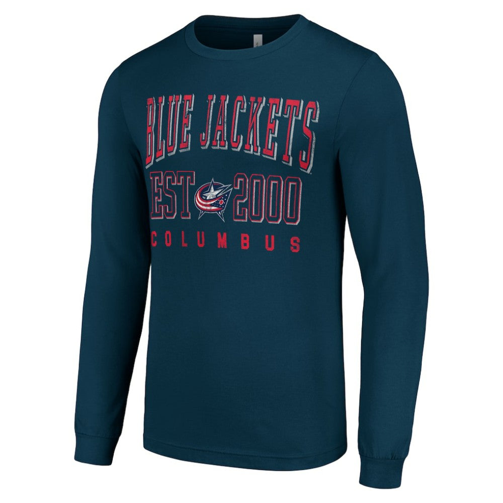 Columbus Blue Jackets Starter Logo Graphic Long Sleeve T-Shirt Navy