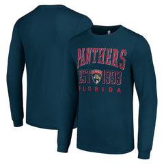 Florida Panthers Starter Logo Graphic Long Sleeve T-Shirt Navy