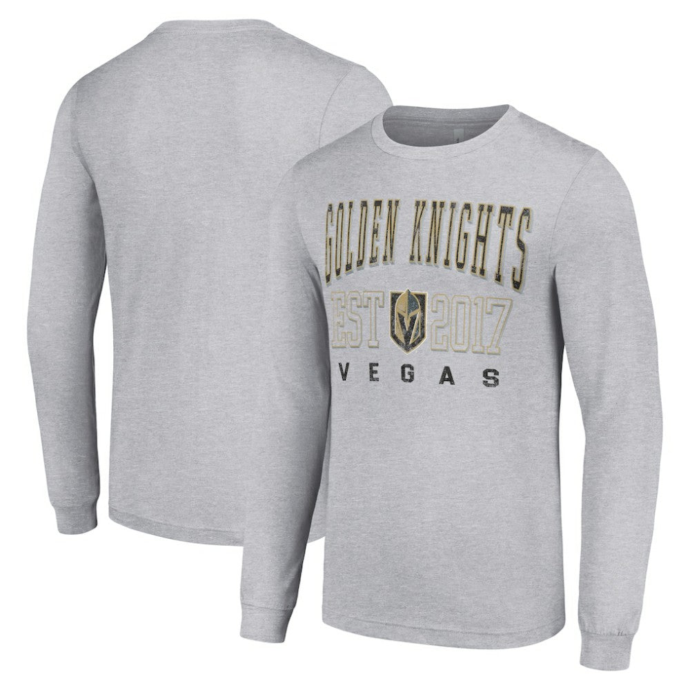 Vegas Golden Knights Starter Logo Graphic Long Sleeve T-Shirt Heather Gray