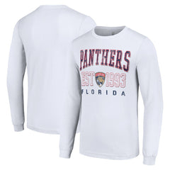 Florida Panthers Starter Logo Graphic Long Sleeve T-Shirt White