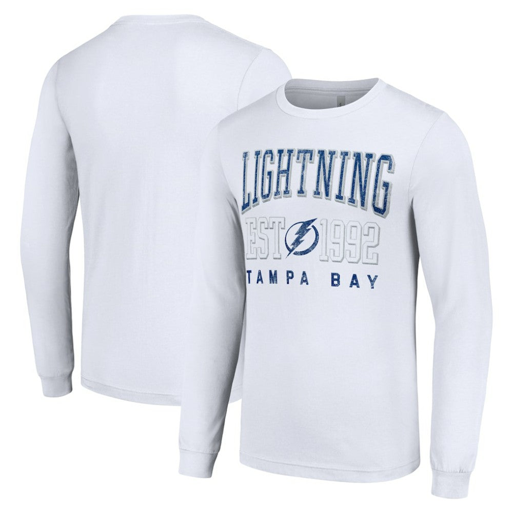Tampa Bay Lightning Starter Logo Graphic Long Sleeve T-Shirt White