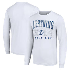Tampa Bay Lightning Starter Logo Graphic Long Sleeve T-Shirt White