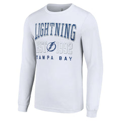 Tampa Bay Lightning Starter Logo Graphic Long Sleeve T-Shirt White
