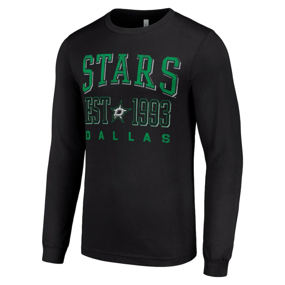 Dallas Stars Starter Logo Graphic Long Sleeve T-Shirt Black