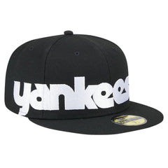 New York Yankees Checkered Undervisor 59FIFTY Fitted Hat - Black | New Era