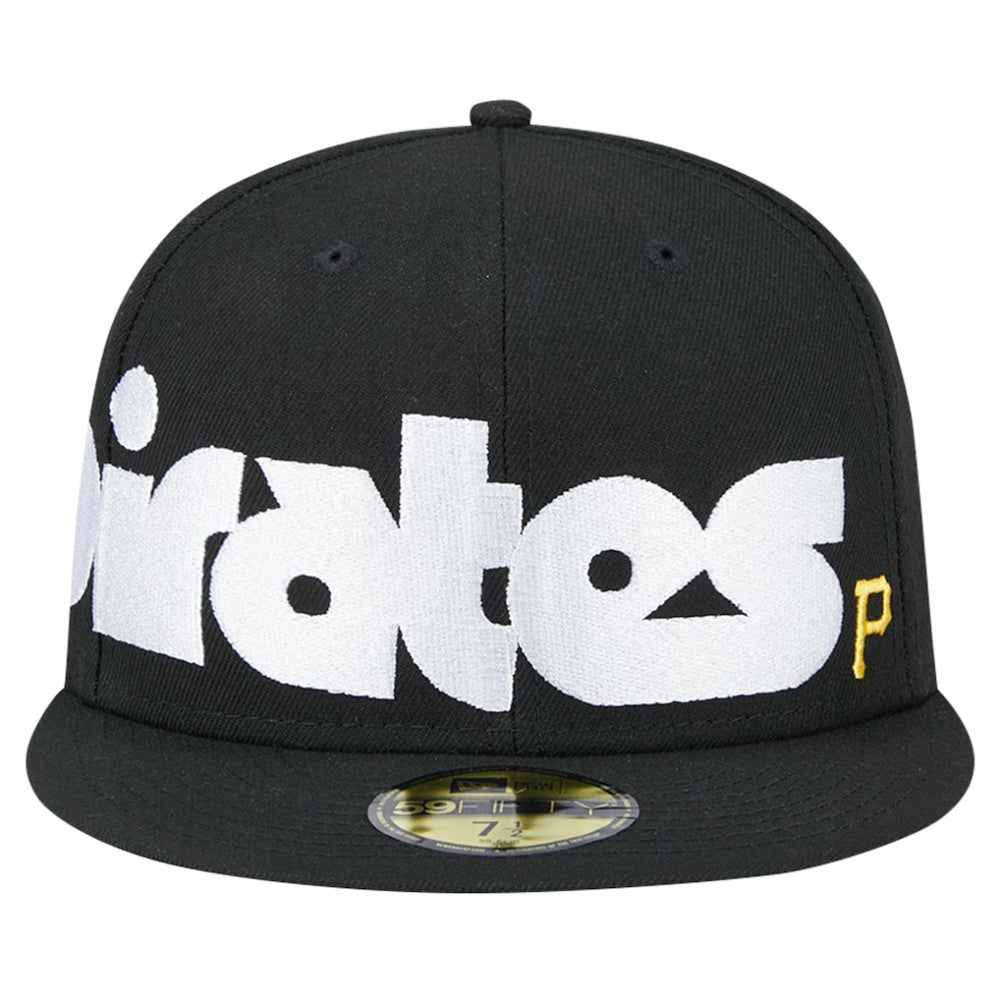Pittsburgh Pirates Checkered Undervisor 59FIFTY Fitted Hat - Black | New Era