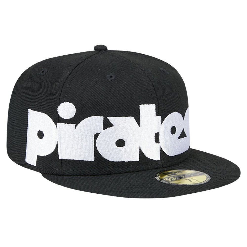 Pittsburgh Pirates Checkered Undervisor 59FIFTY Fitted Hat - Black | New Era