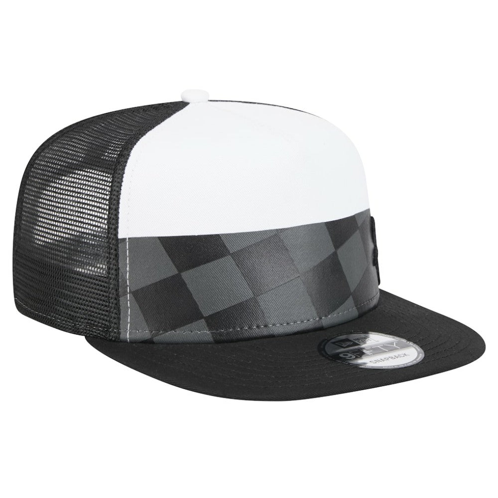 Chicago White Sox Checkmate Trucker 9FIFTY Snapback Hat - Black | New Era