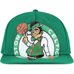Boston Celtics Oversized Puff Print Logo Golfer Snapback Hat - Kelly Green | New Era cheap