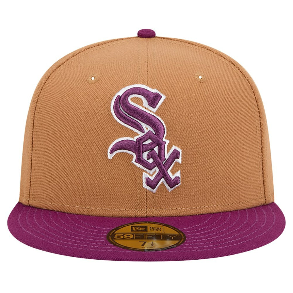 Chicago White Sox Two-Tone Color Pack 59FIFTY Fitted Hat - Brown/Purple | New Era