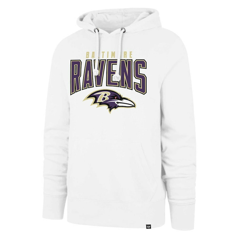 Baltimore Ravens '47 Elements Arch Headline Pullover Hoodie - White cheap