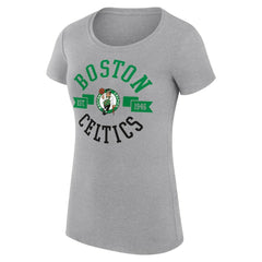 Boston Celtics G-III 4Her by Carl Banks Women's Super-Slim Fit Lightweight Large City Logo T-Shirt - Heather Gray outlet