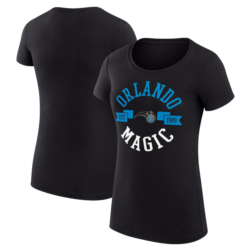 Orlando Magic G-III 4Her by Carl Banks Women's Super-Slim Fit Lightweight Large City Logo T-Shirt - Black cheap