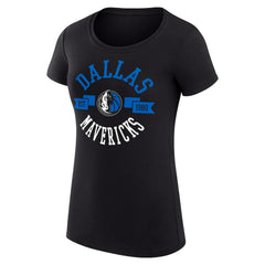 Dallas Mavericks G-III 4Her by Carl Banks Women's Super-Slim Fit Lightweight Large City Logo T-Shirt sale - Black discount