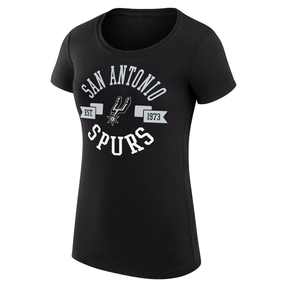 San Antonio Spurs G-III 4Her by Carl Banks Women's Super-Slim Fit Lightweight Large City Logo T-Shirt - Black online