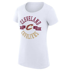Cleveland Cavaliers G-III 4Her by Carl Banks Women's Super-Slim Fit Lightweight Large City Logo T-Shirt - White online