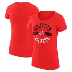 Houston Rockets G-III 4Her by Carl Banks Women's Super-Slim Fit Lightweight Large City Logo T-Shirt - Red outlet